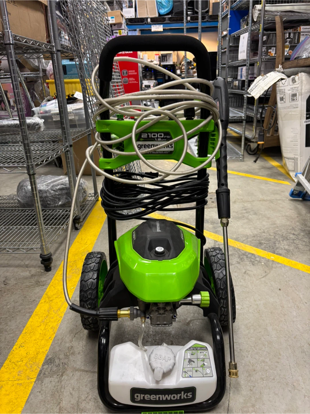 Greenworks 2100 PSI Electric Pressure Washer - photo 4