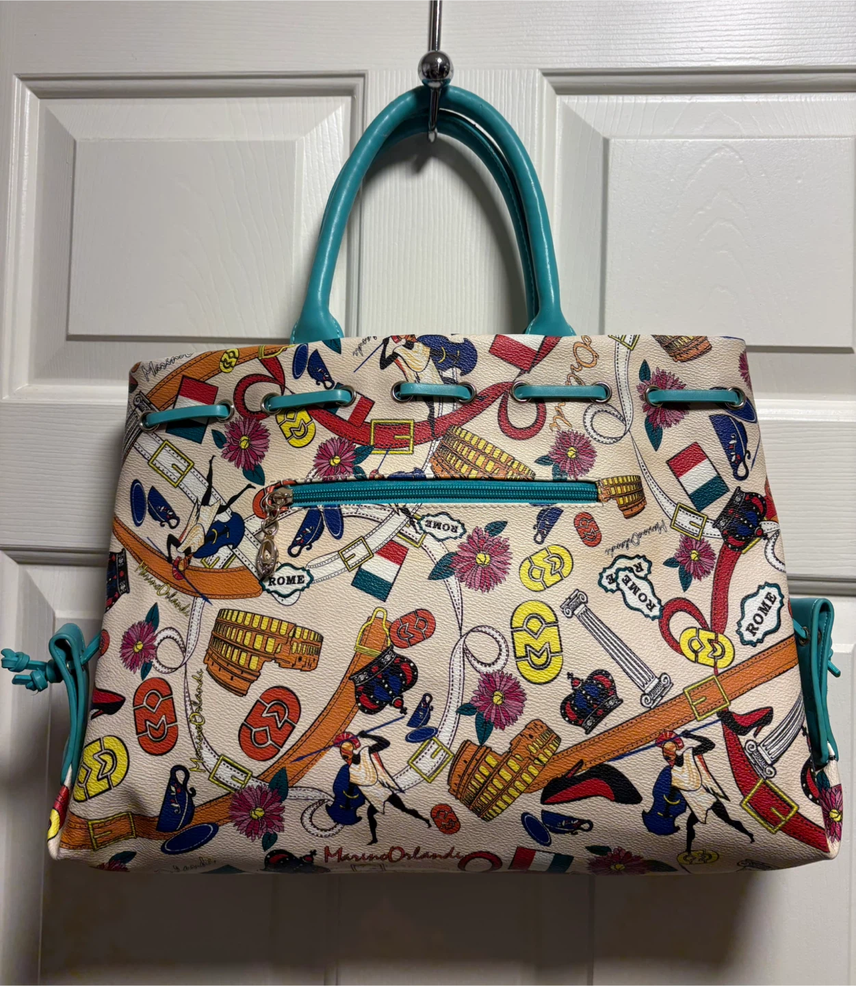 Marino Orlandi Handbag with Rome Print - photo 5