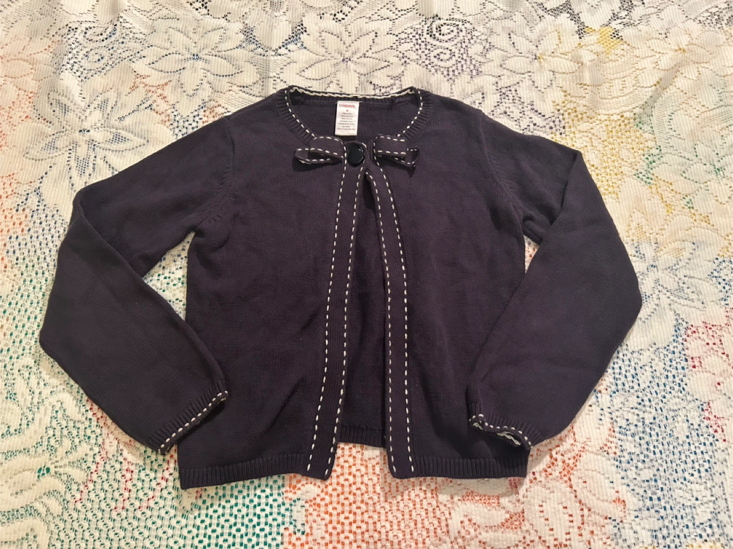 Gymboree Girls Navy Blue Cardigan Sweater Size 8