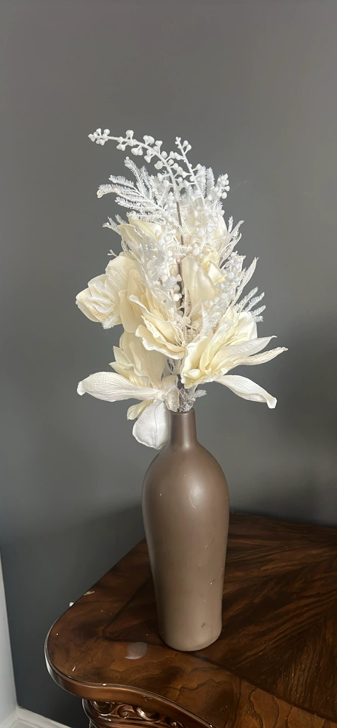 Artificial Floral Arrangement in Brown Vase - photo 2