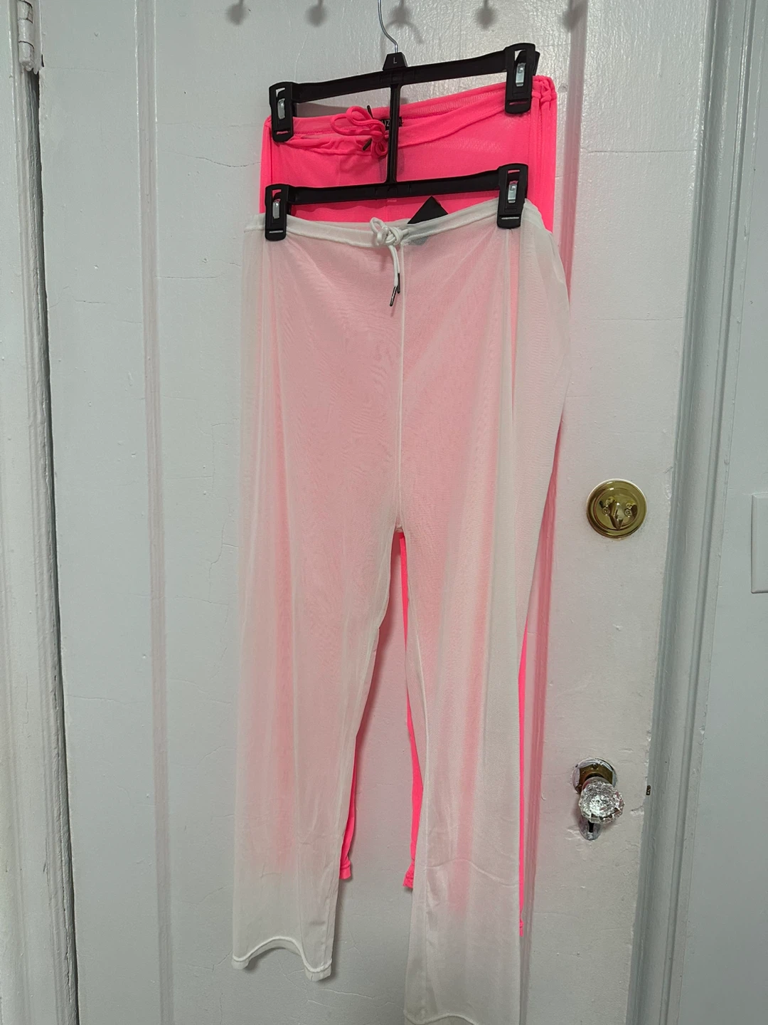 2 pieces BUZZ! Mesh Pants - White & pink