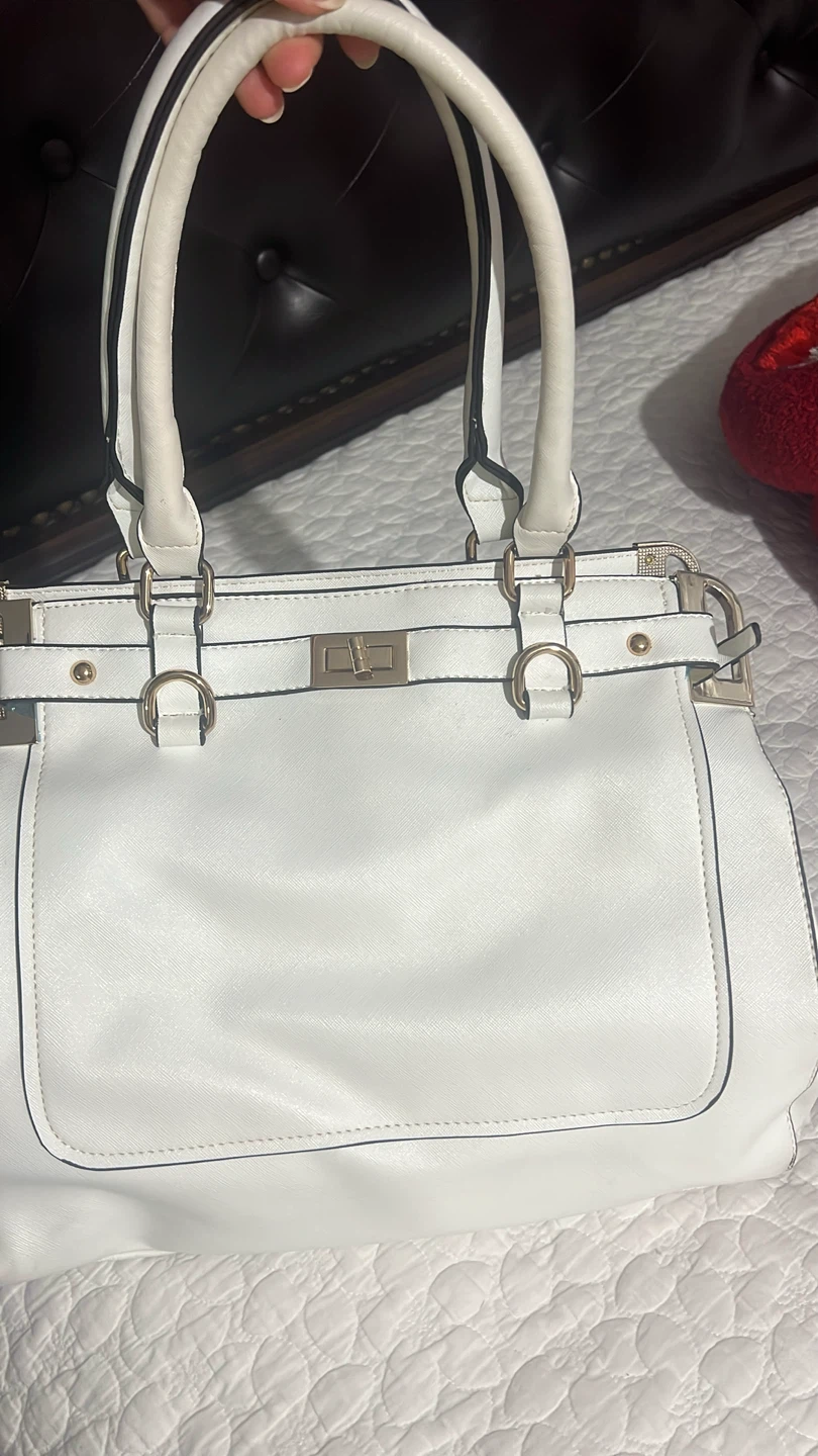 White Top-Handle Handbag