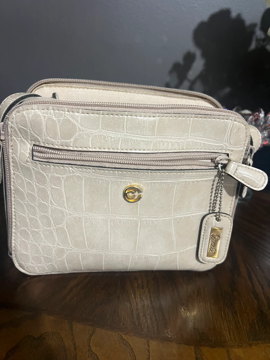 Chico's Croc Embossed Shoulder Bag