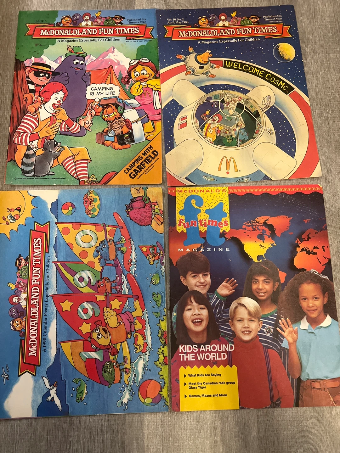 McDonaldland Fun Times Magazines (Lot of 4)