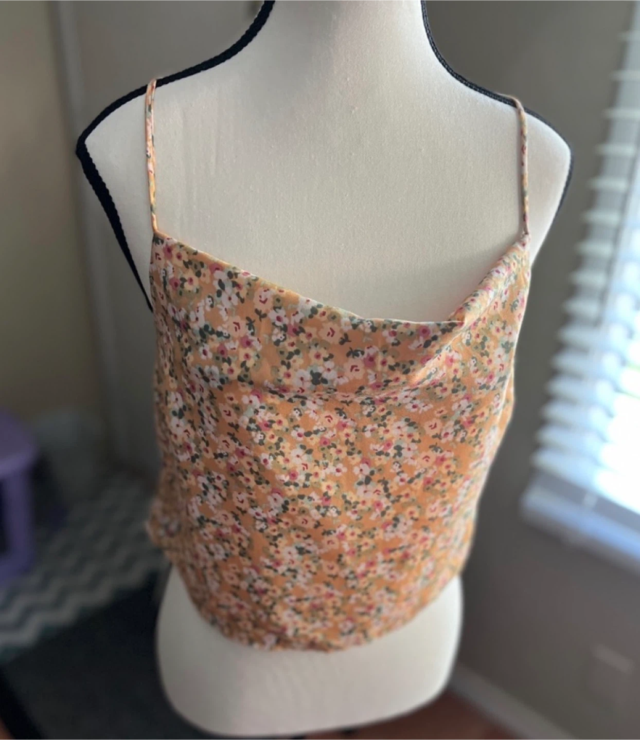Floral Print Halter Neck Crop Top - photo 5