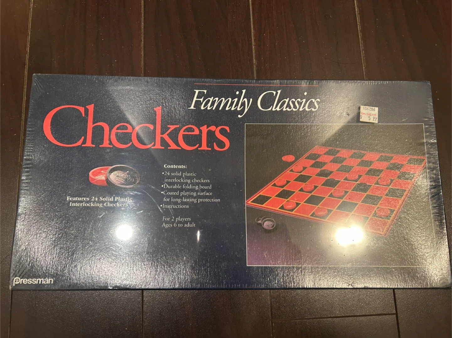 Pressman Family Classics Checkers Game