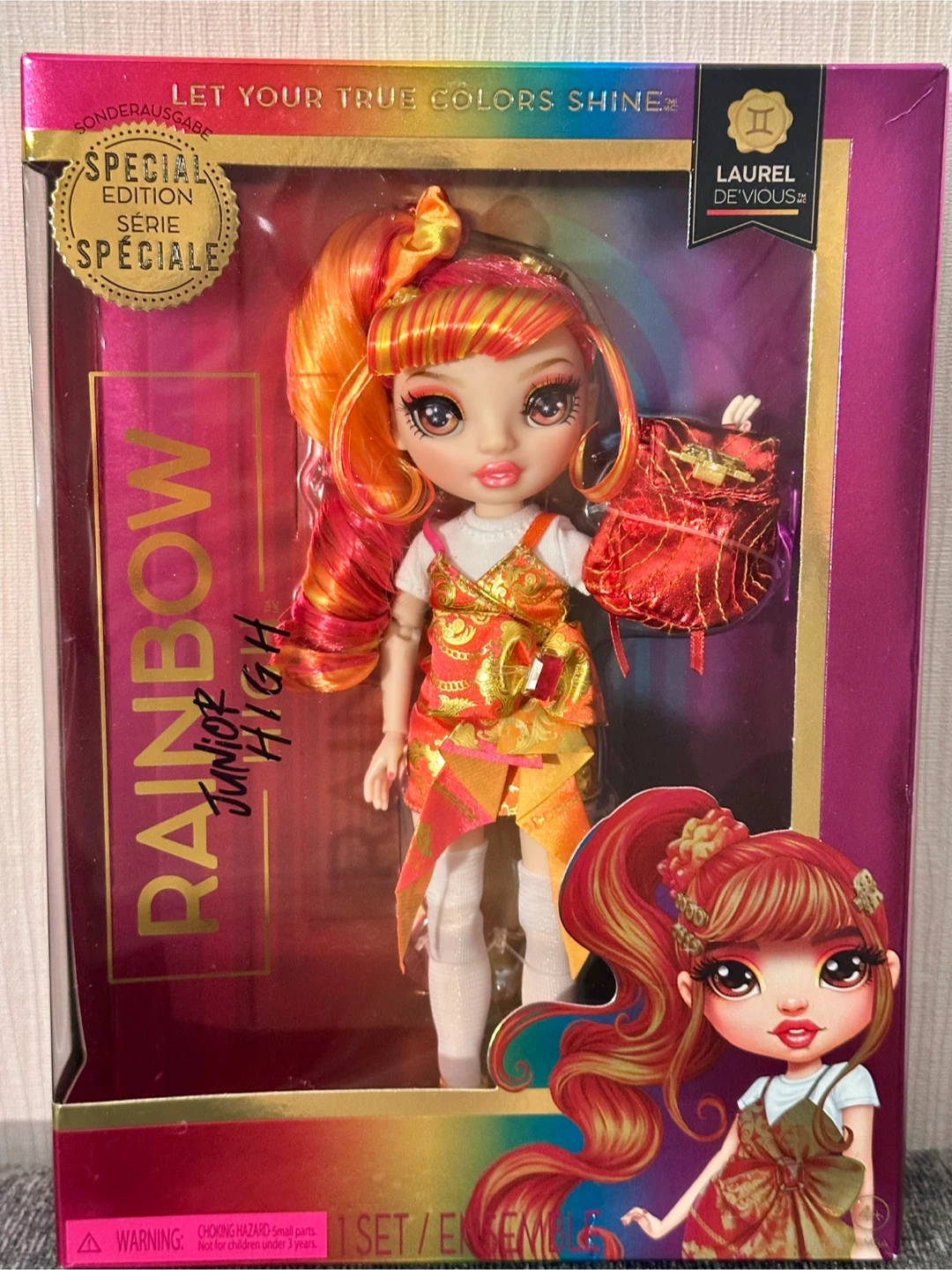 $25 Rainbow High Laurel De'Vious - box with crack - photo 5