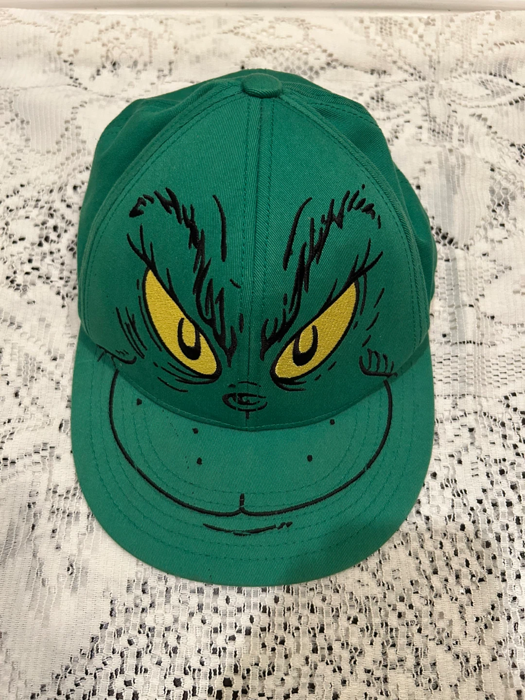 Dr. Seuss The Grinch Embroidered Baseball Cap