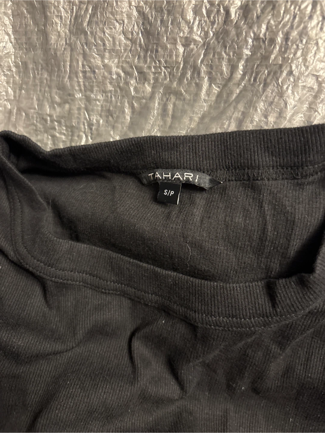 NWOT 2pc Tahari Black and Grey T-Shirts (Size S/P) - photo 2