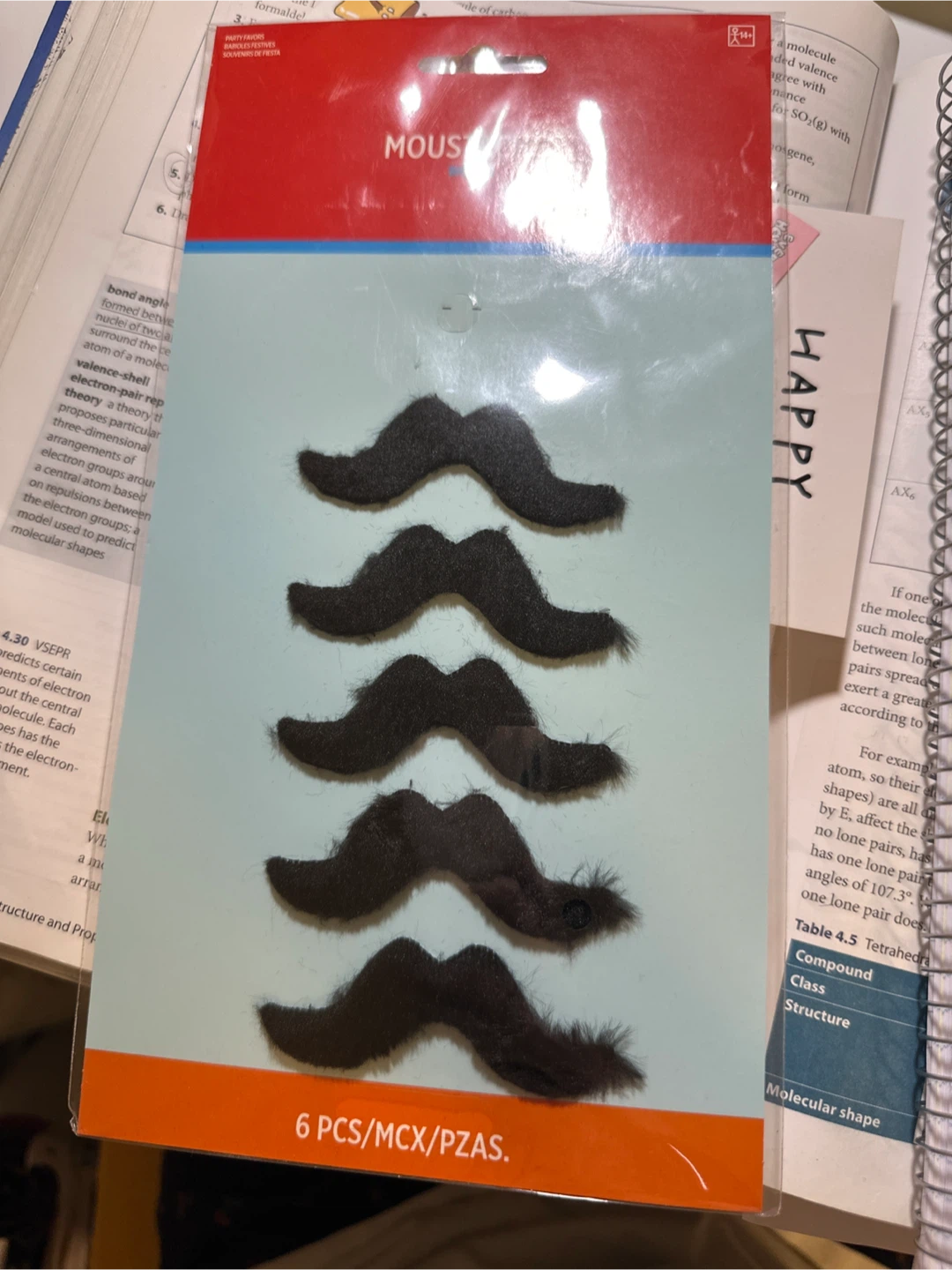 Moustaches Self-Adhesive Costume Accessories (5 PCs)