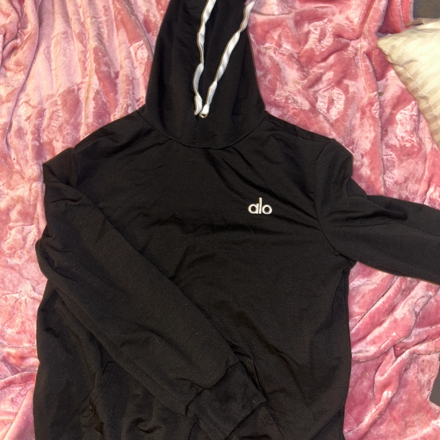 Black Alo Yoga Hoodie and Sweatpants Set