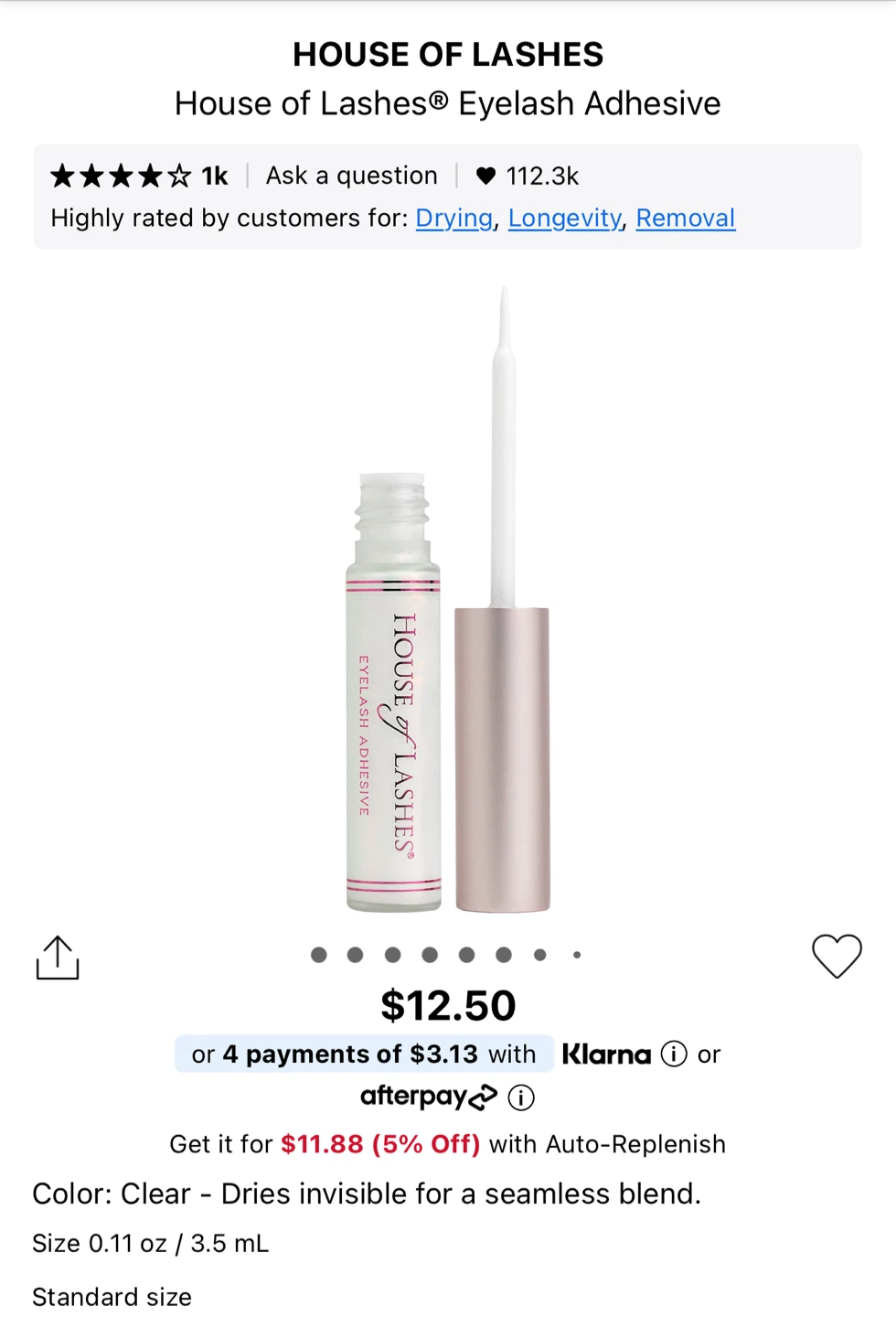 House of Lashes Eyelash Adhesive - Clear