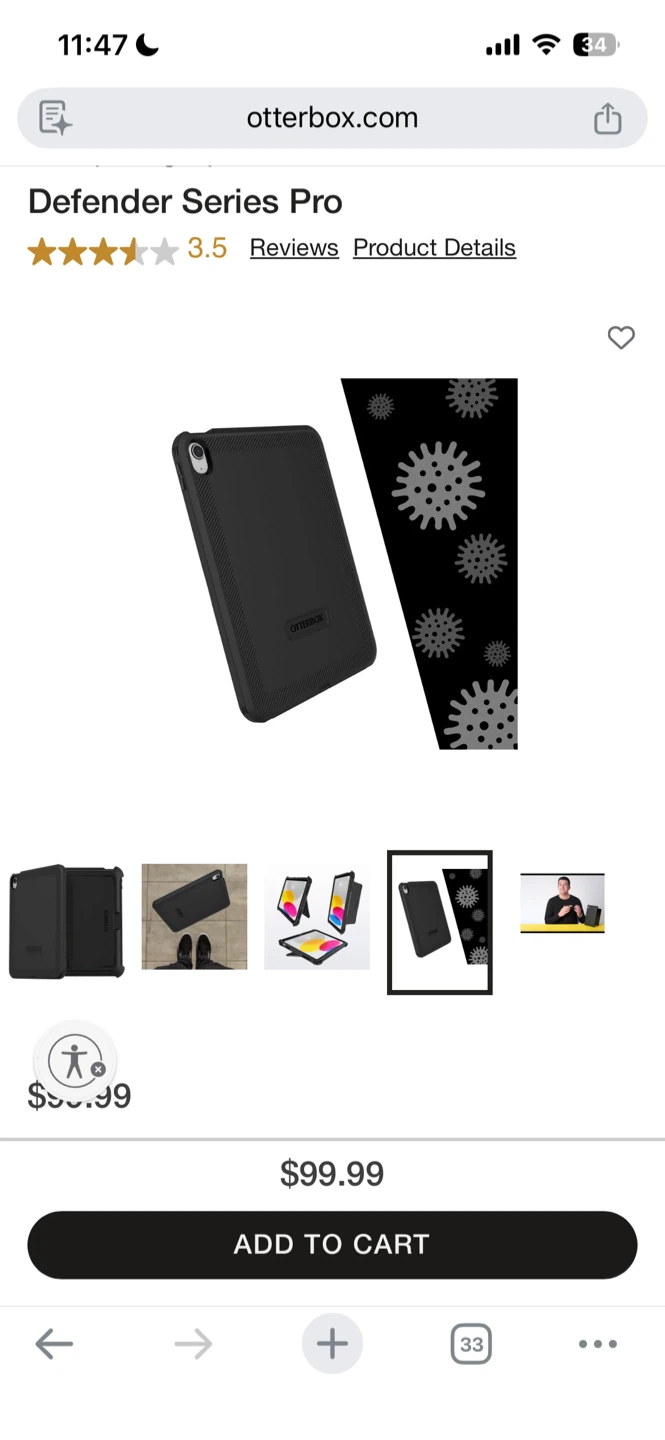 Otterbox Defender Pro Series 10th Generation iPad Black Case - photo 5
