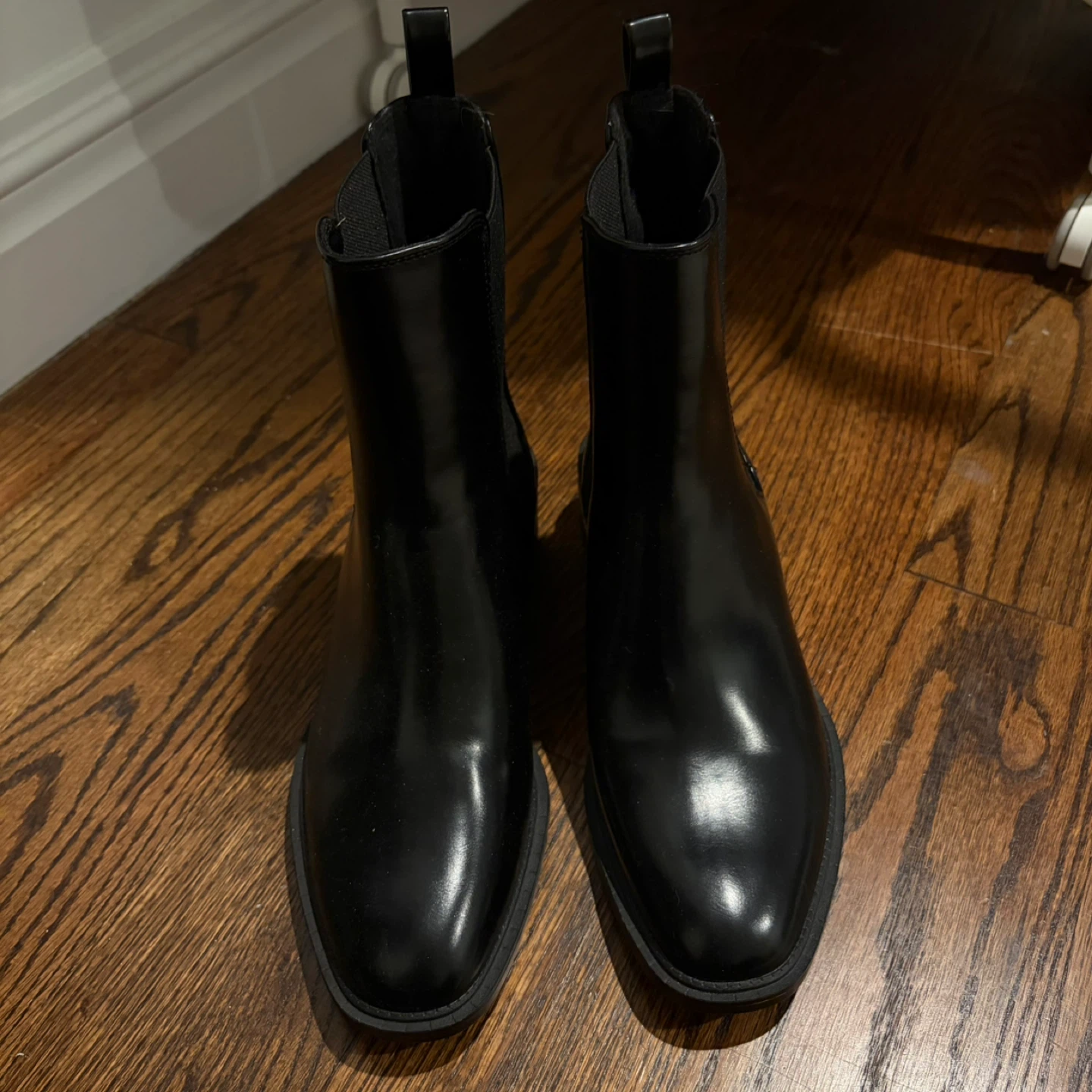 Zara Black Chelsea Boots Size 38 - photo 2