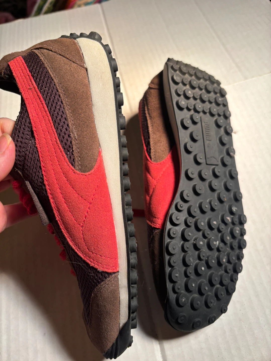 NEW Vintage Puma Running/soccer Shoes 7.5 - vinyl peels - photo 2