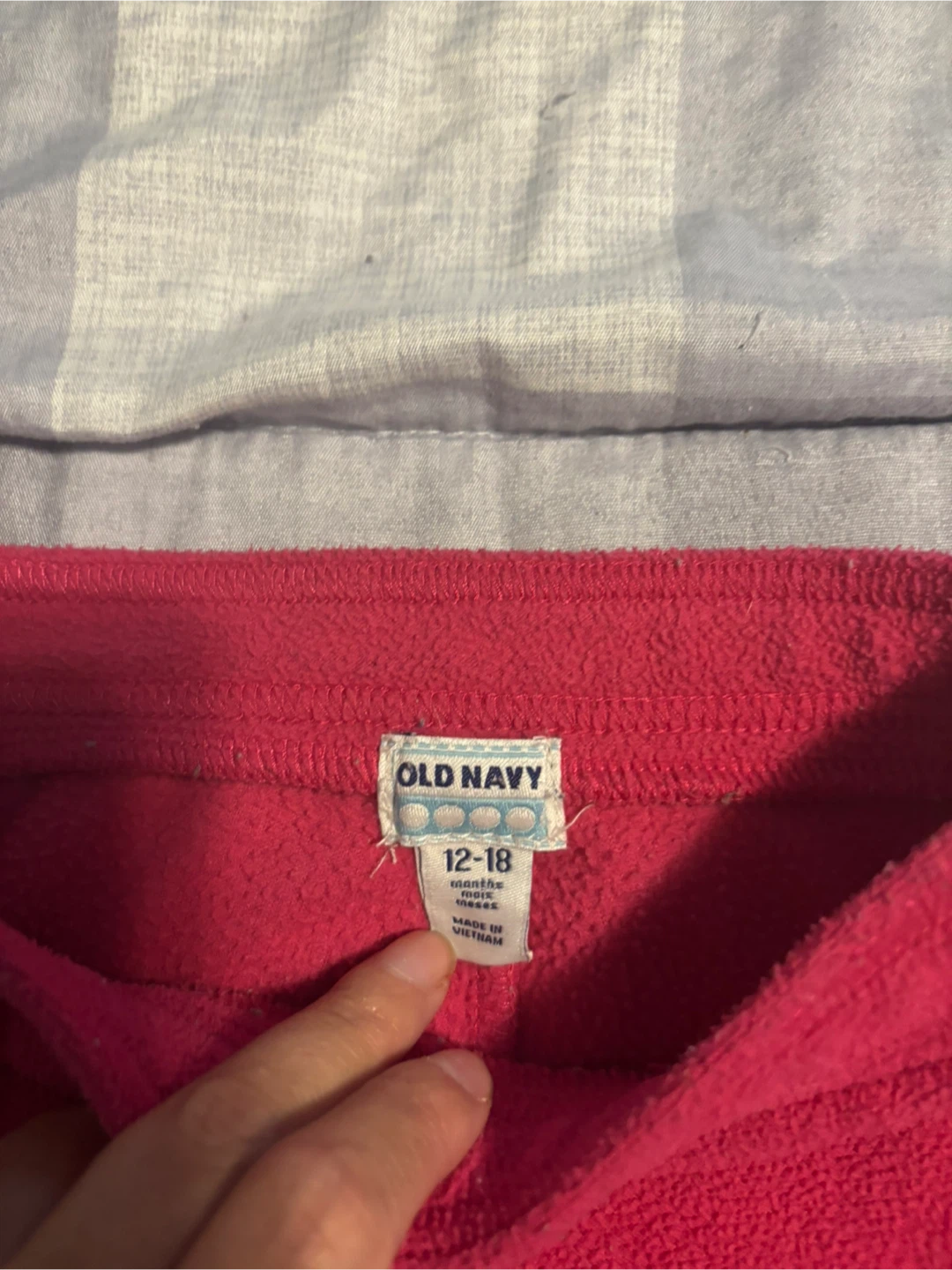 Old Navy Pink Fleece Pants - 12-18 Months - photo 2