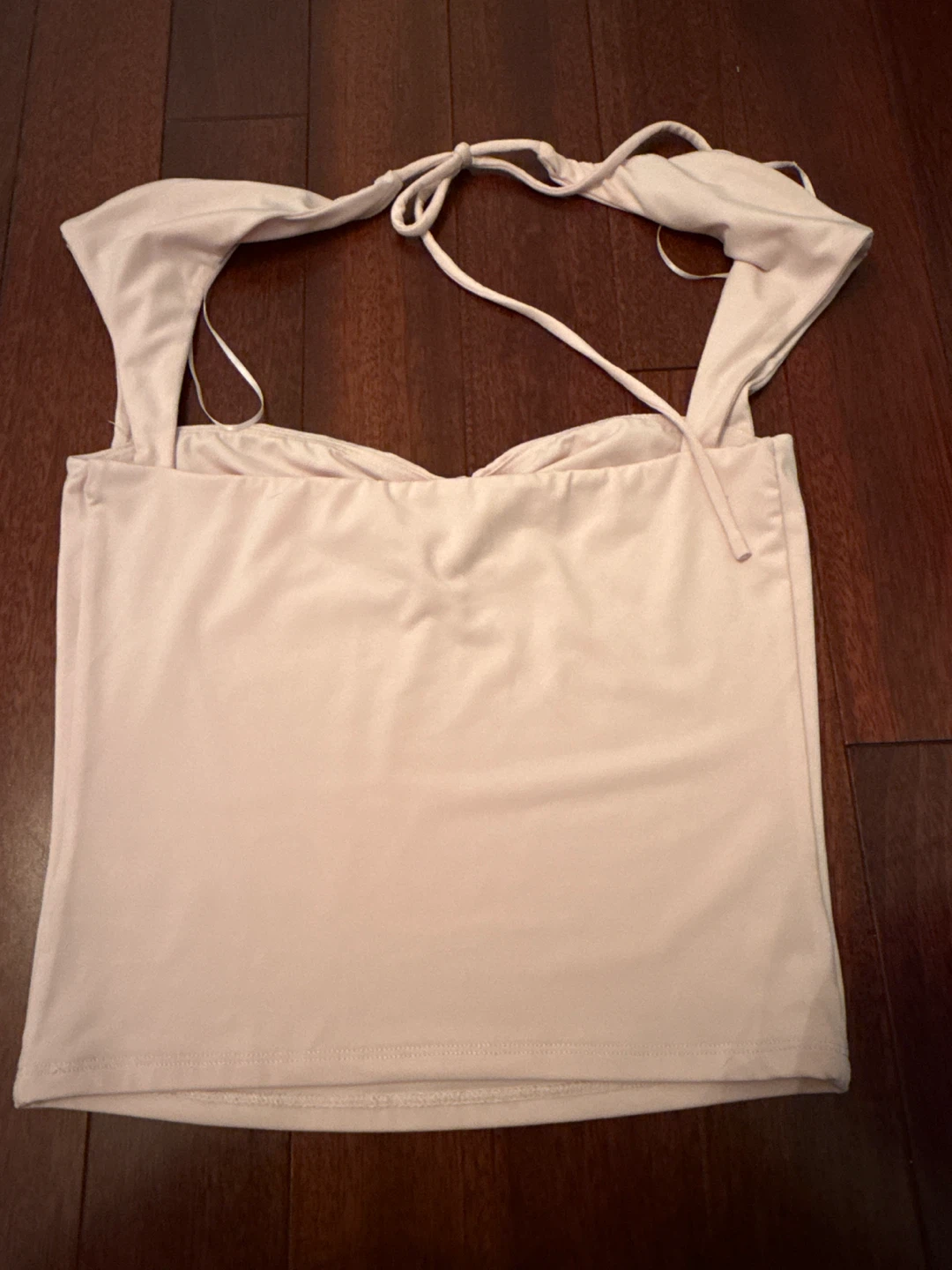 GARAGE Pink Ruched Halter Top Size P/S - photo 2