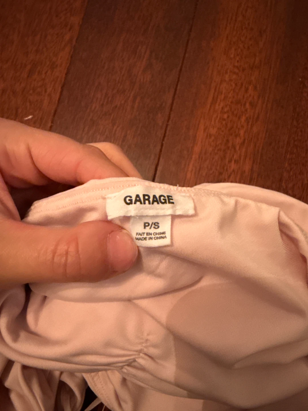GARAGE Pink Ruched Halter Top Size P/S - photo 3