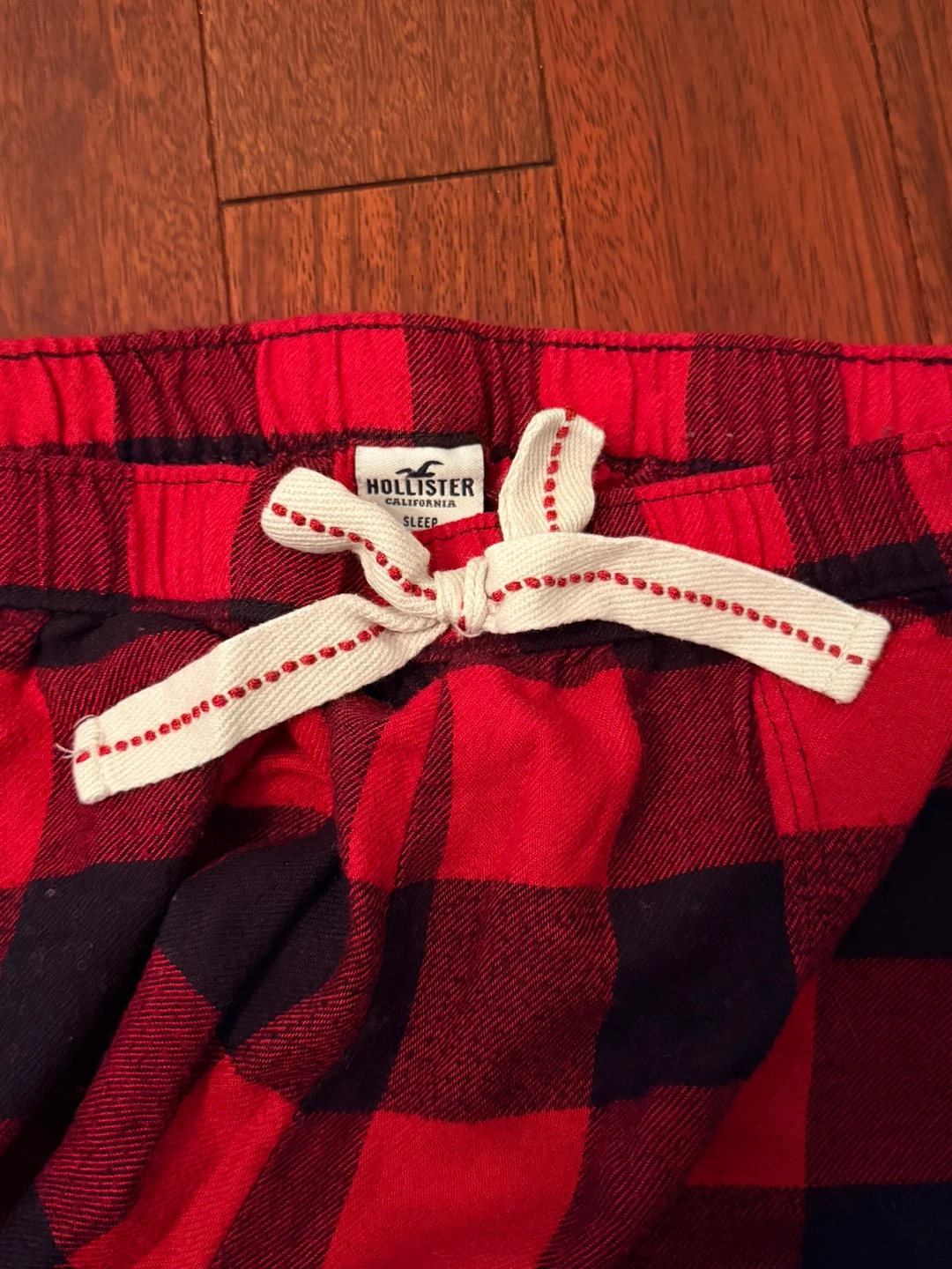 Hollister Red Plaid Sleep Pants XS - photo 2