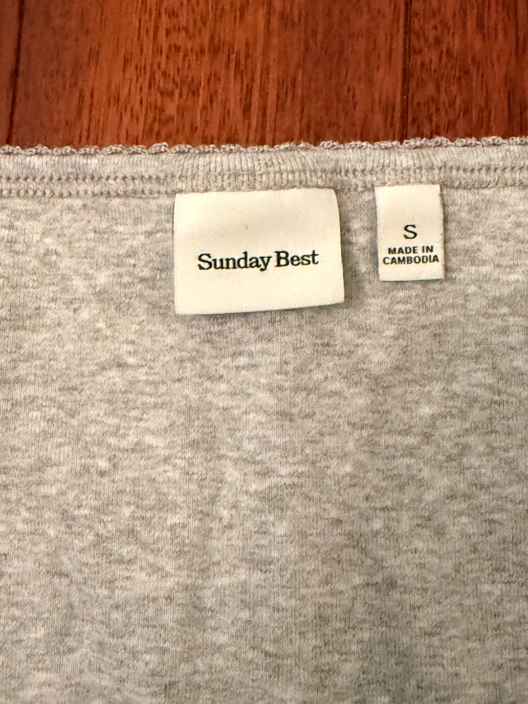 Sunday Best Grey Henley T-Shirt - Size S - photo 4