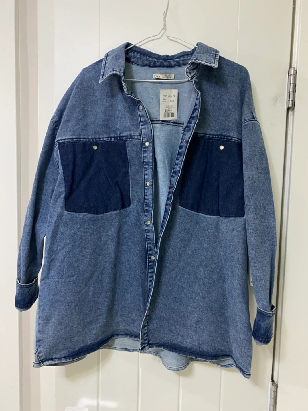 NEW - Denim Shirt XL Light and Dark Wash
