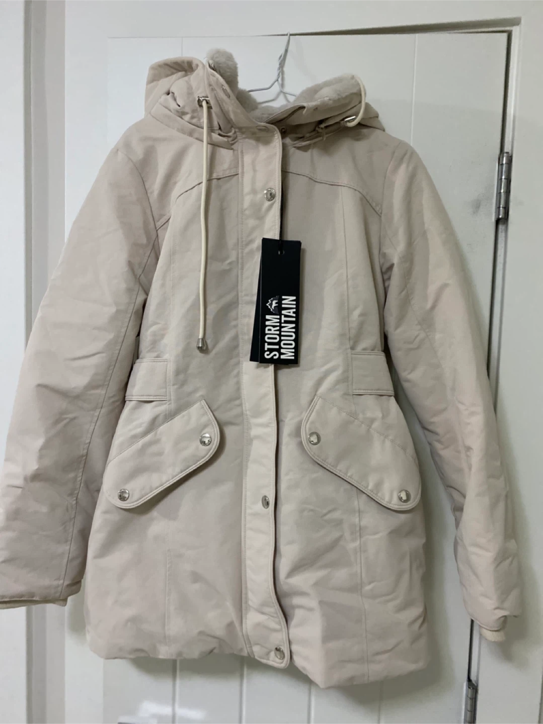 NEW - Storm Mountain Women's Parka Jacket - Beige, Size S/P