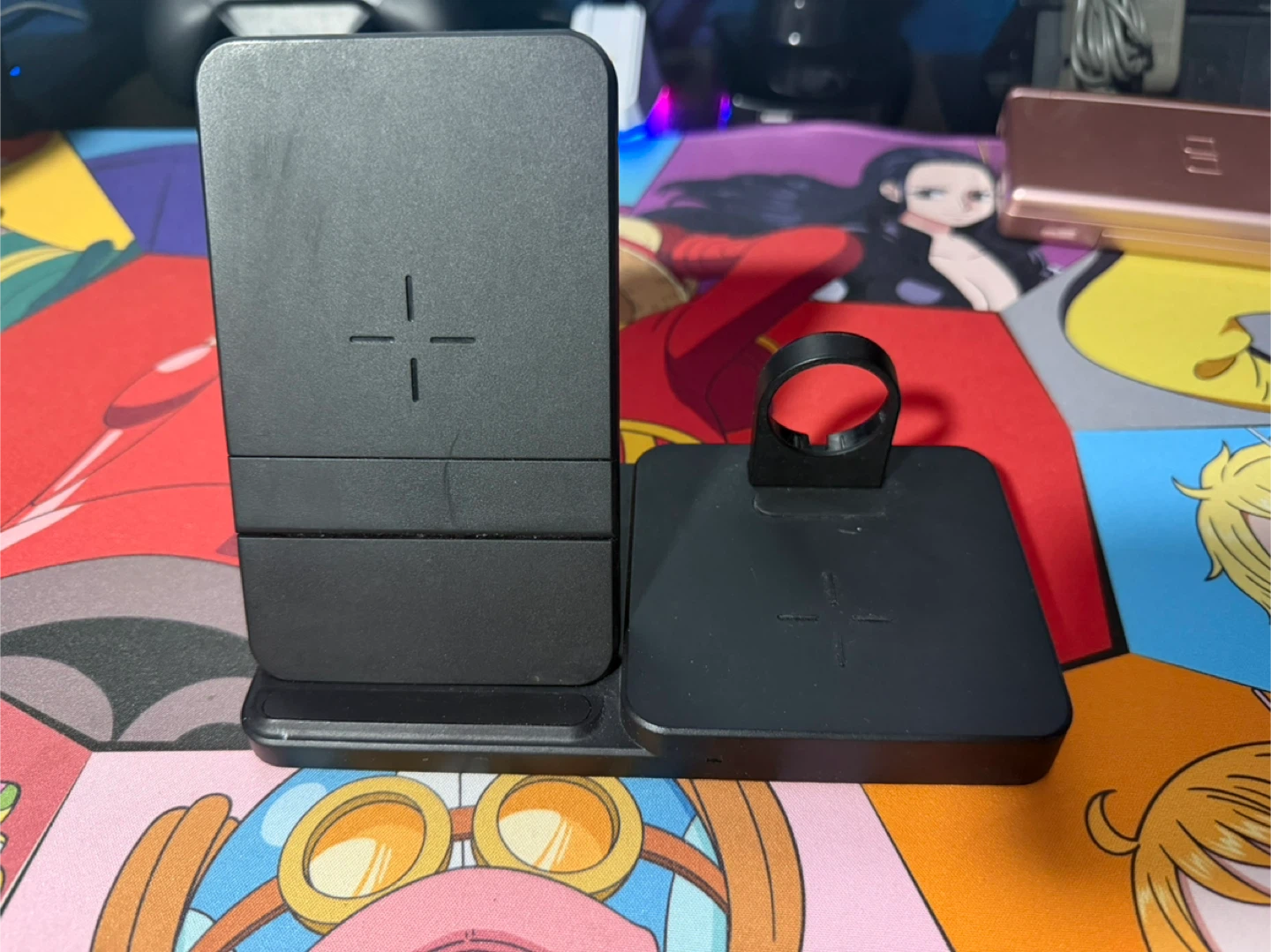 Black 3-in-1 Wireless Charging Stand