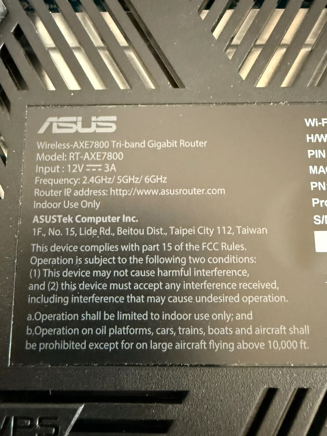 ASUS RT-AXE7800 Wireless-AXE7800 Tri-band Gigabit Router - photo 3