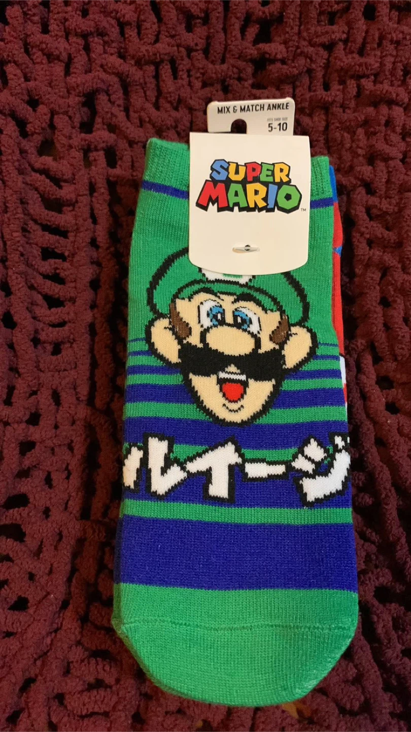 Super Mario Ankle Socks Mix & Match (5-10)