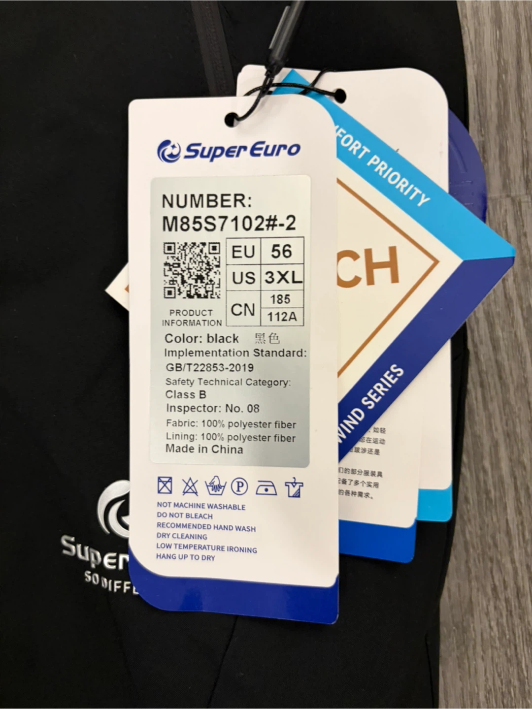 Super Euro Black Ski Bib Pants - 3XL - photo 4
