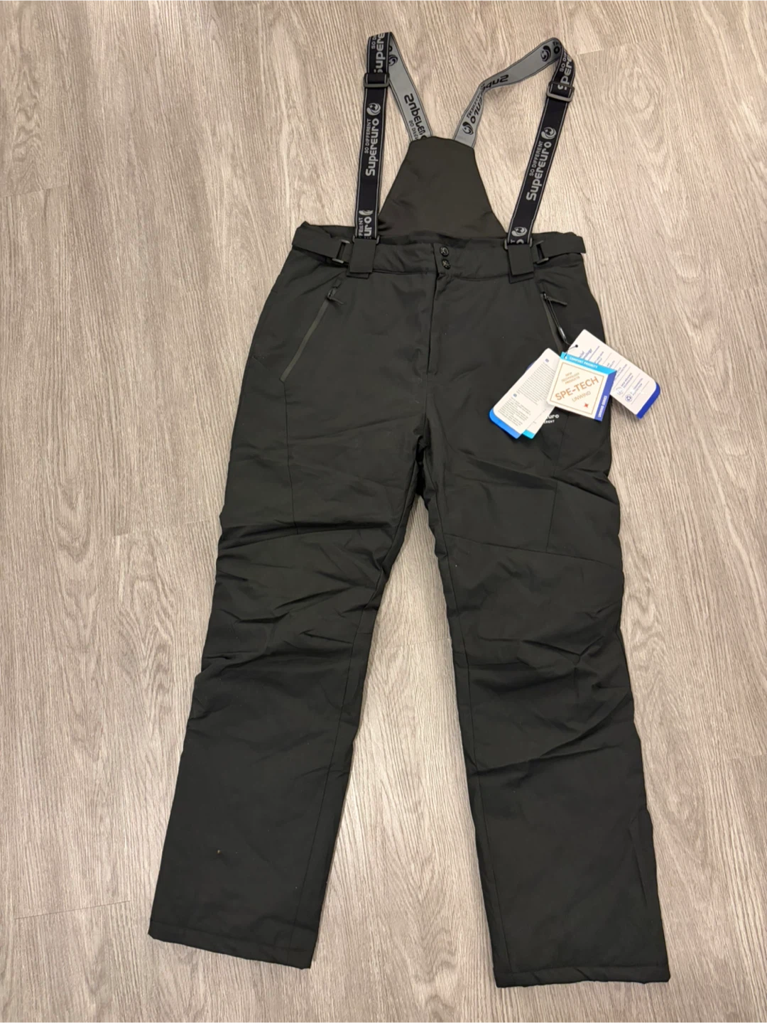 Super Euro Black Ski Bib Pants - 3XL - photo 2