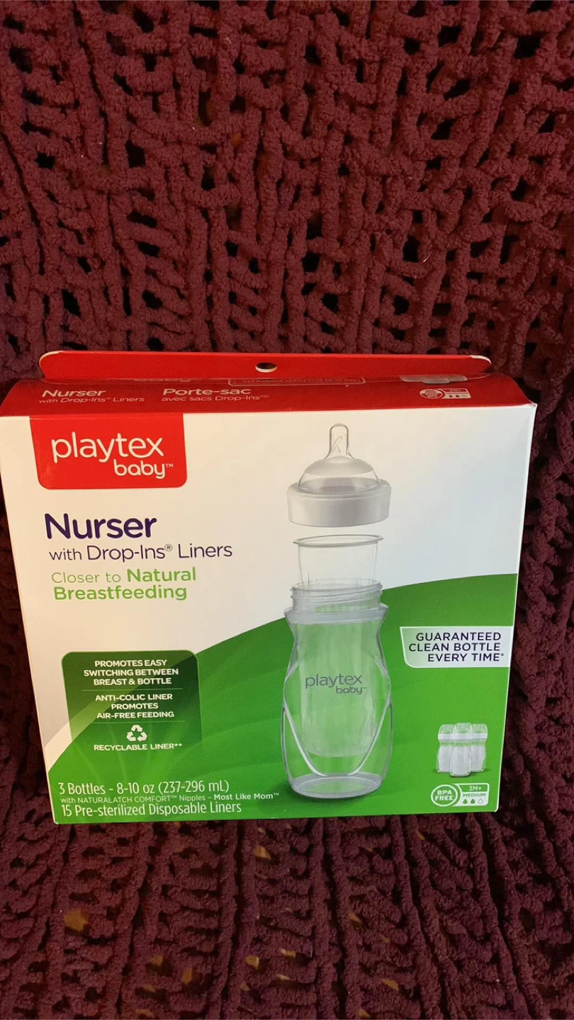 Playtex Baby Nurser Bottles with Drop-Ins Liners, 3 pk