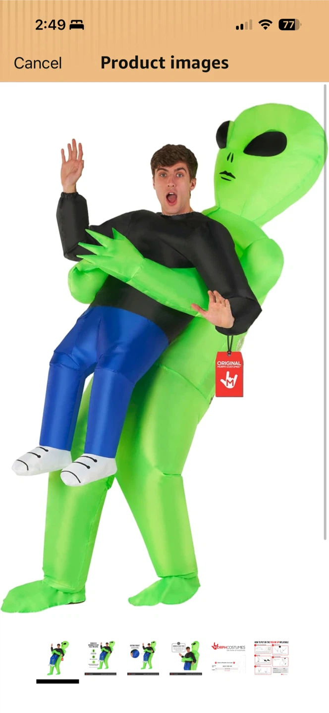 Inflatable Alien Costume - photo 3