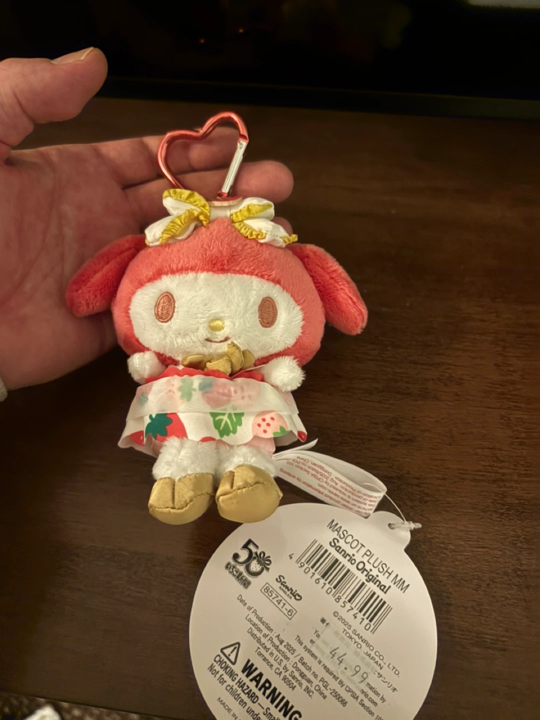 Hello Kitty Sanrio My Melody Plush Keychain - photo 4