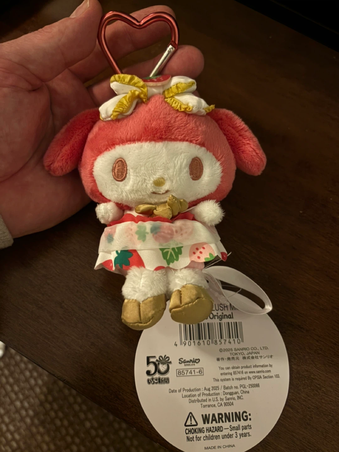 Hello Kitty Sanrio My Melody Plush Keychain
