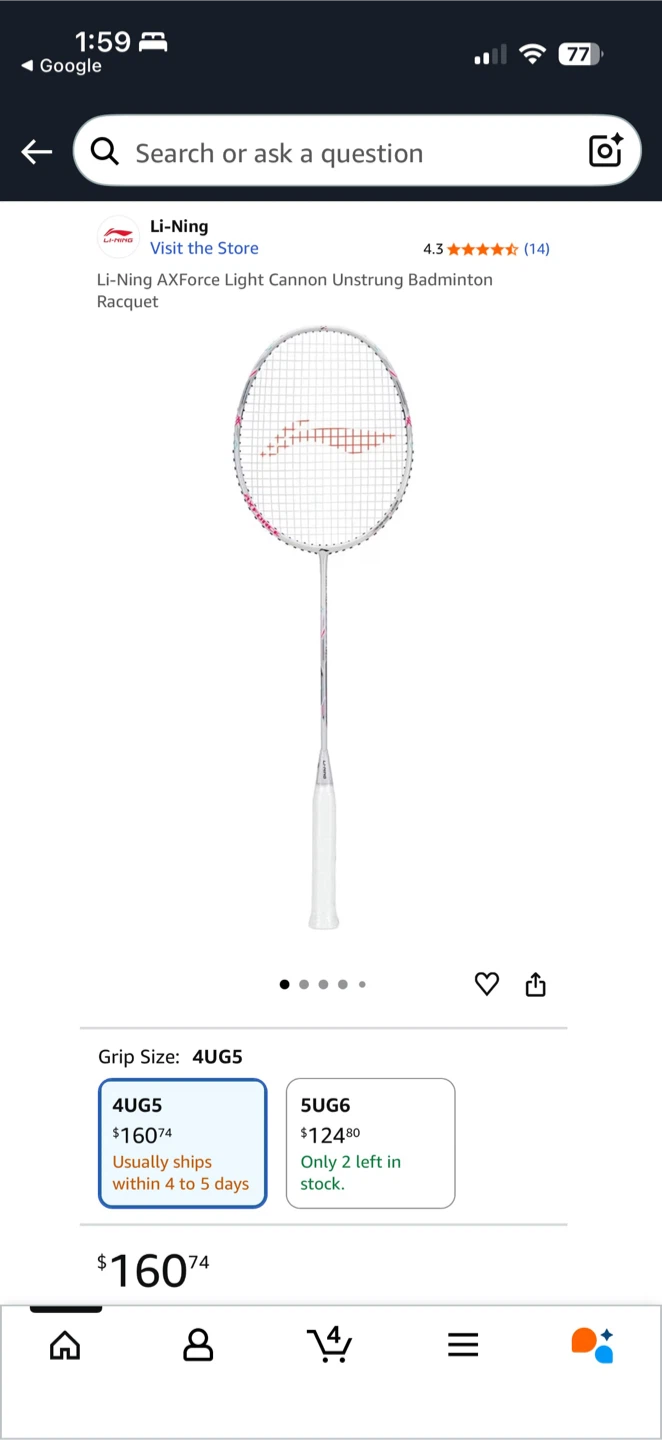 Li-Ning Axforce Cannon 4u