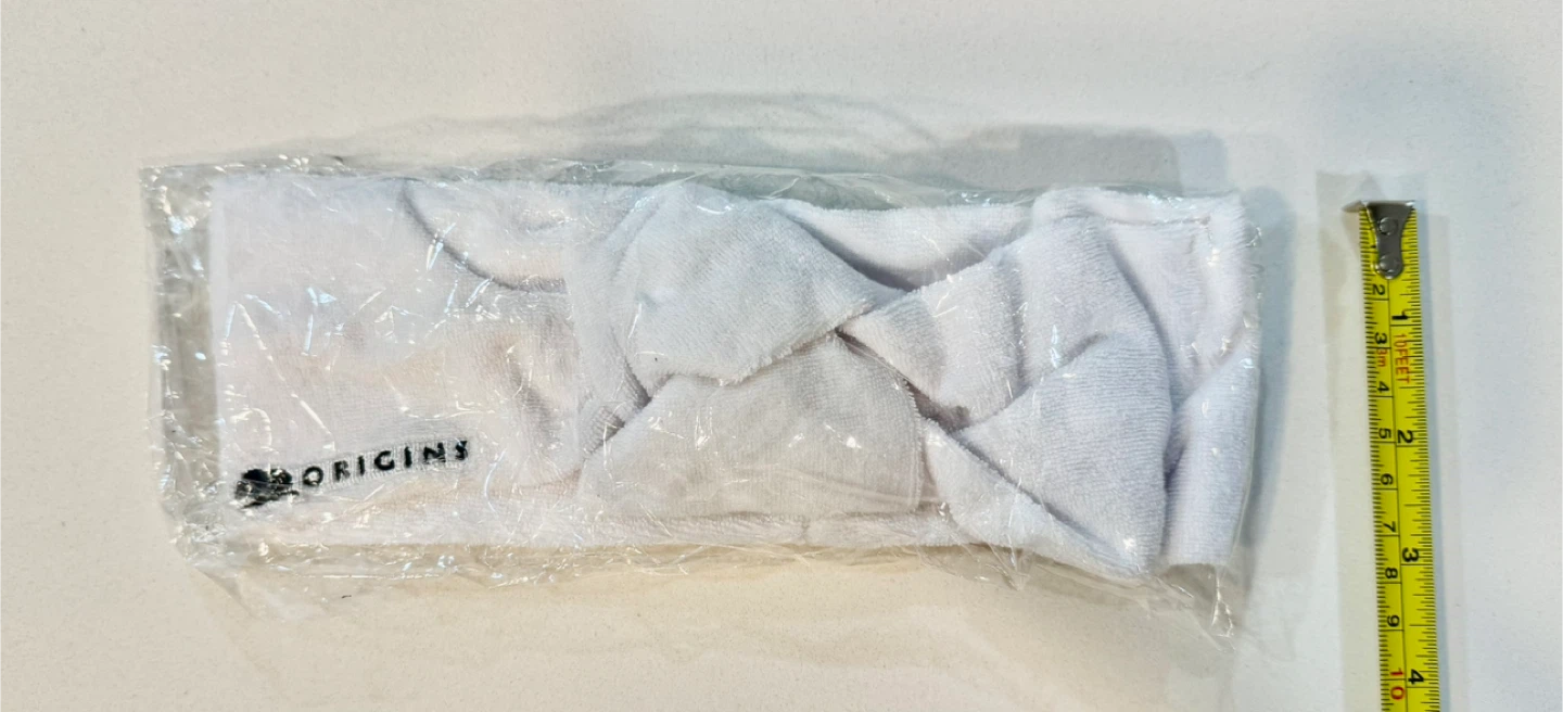 Origins Soft White Hair Towel Wrap/Headband_NWT - photo 4