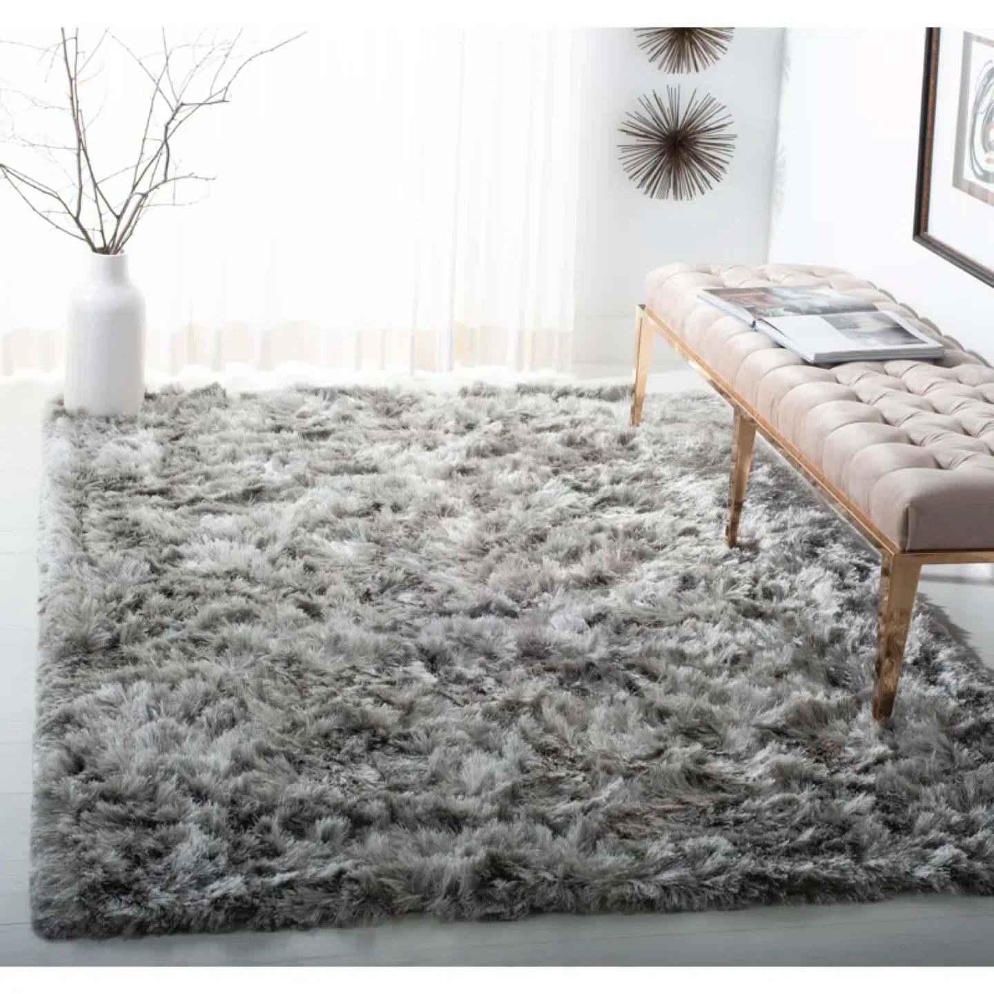 NuLoom Shimmer Rug - Silver, 8'6" x 11'6" - photo 5