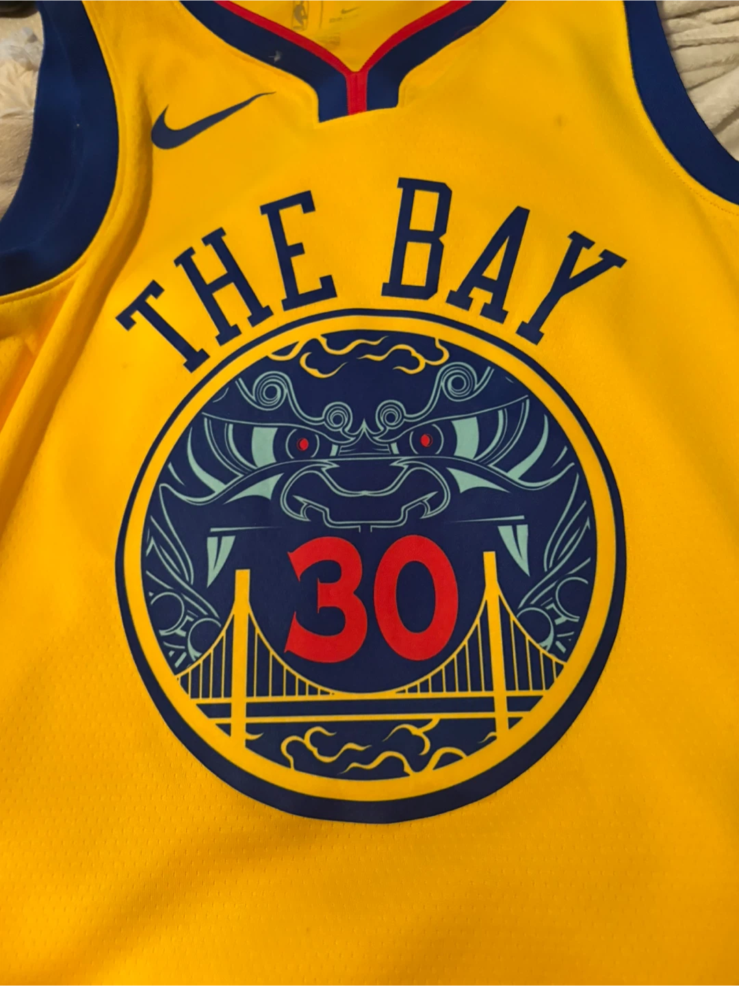 Golden State Warriors "The Bay" Curry #30 Basketball Jersey - photo 2