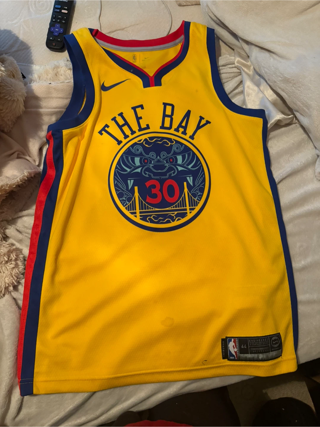 Golden State Warriors "The Bay" Curry #30 Basketball Jersey