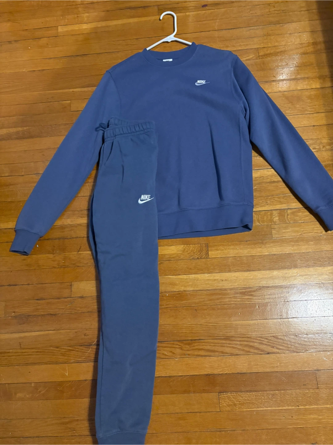 Nike Sweatshirt and Sweatpants Set - Blue - Size XS