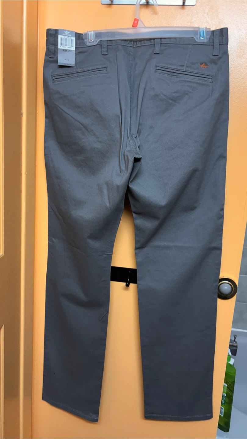 NEW with tags Grey Dockers Tapered Khaki Pants - photo 2