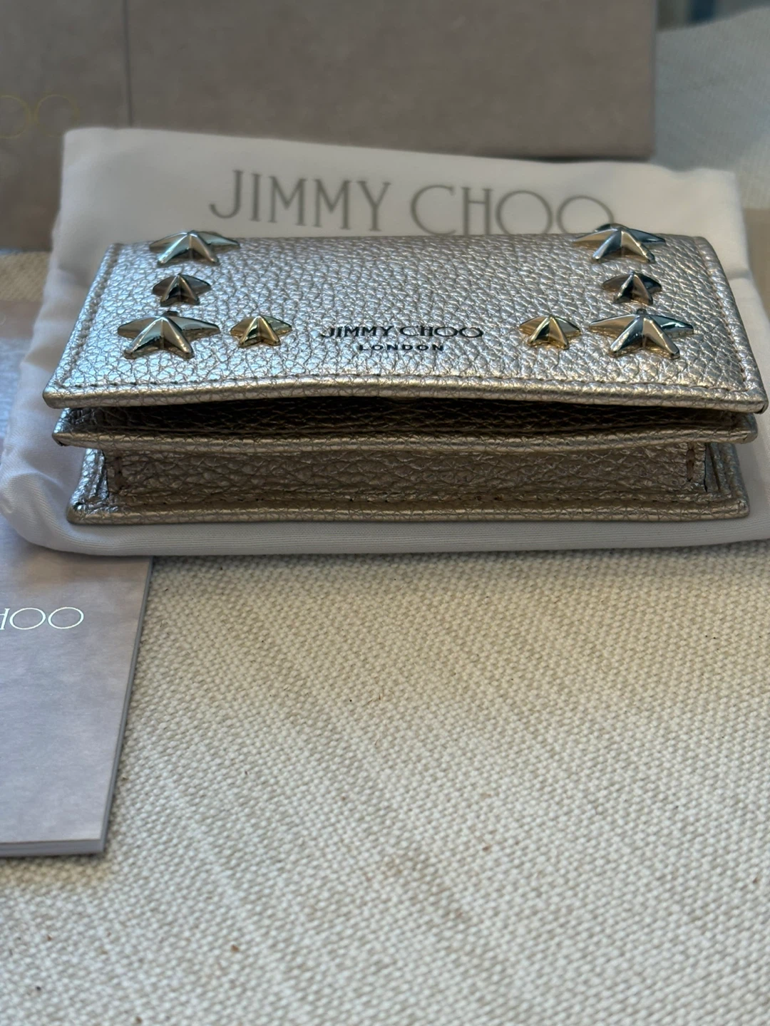 Jimmy Choo Metallic Leather Star Cardholder - photo 2