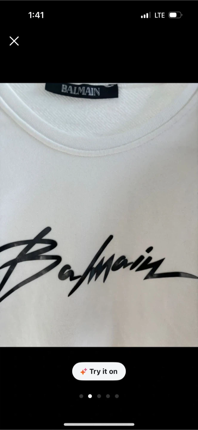 Balmain White Crewneck Sweatshirt - photo 2