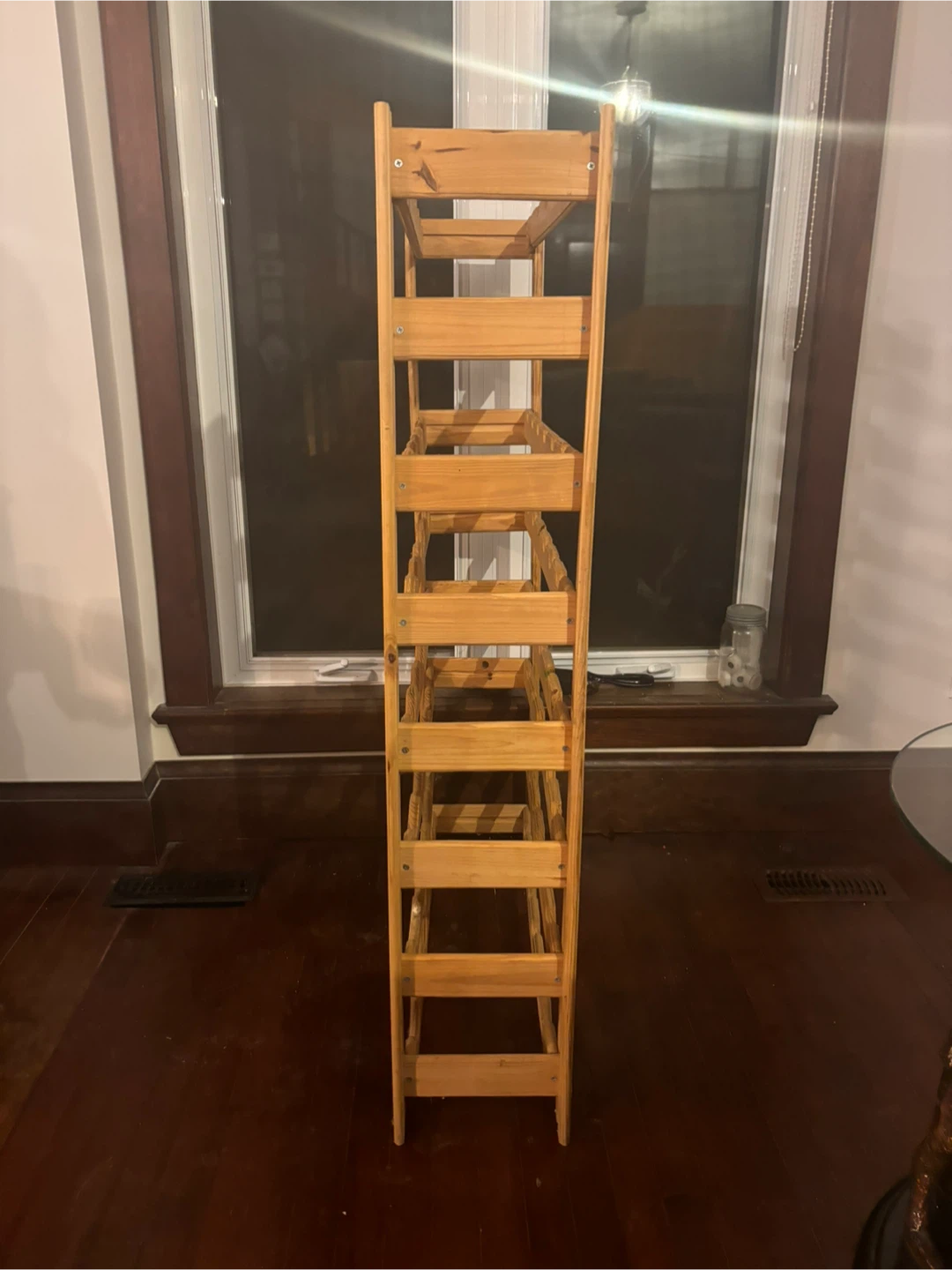 Solid Wood Wine Rack – Holds 40+ Bottles - photo 2