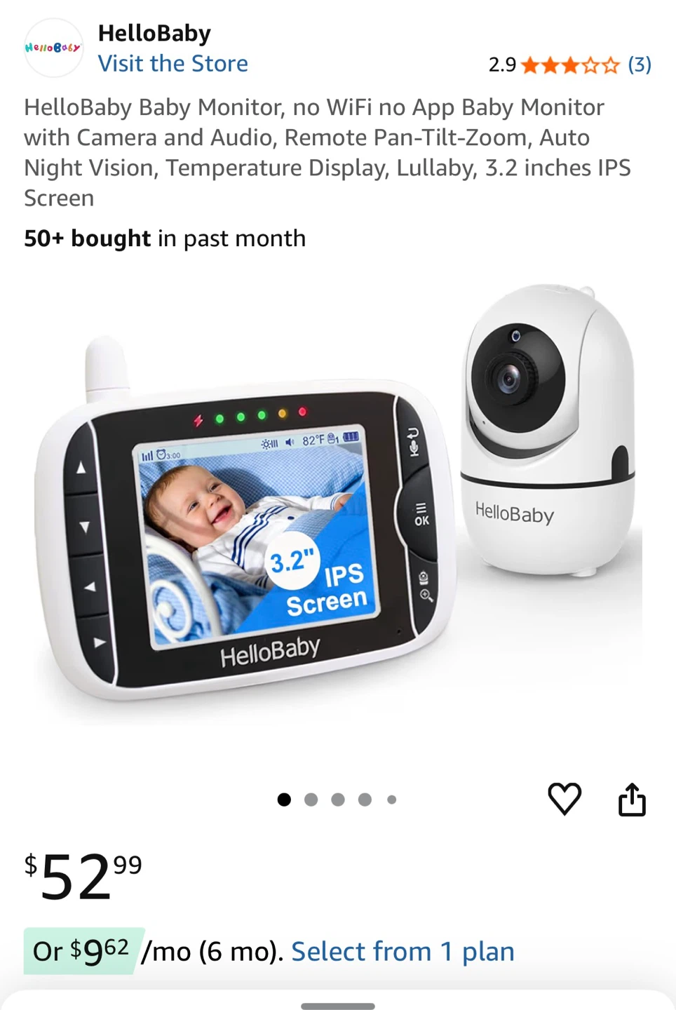 HelloBaby Baby Monitor with Camera - photo 2