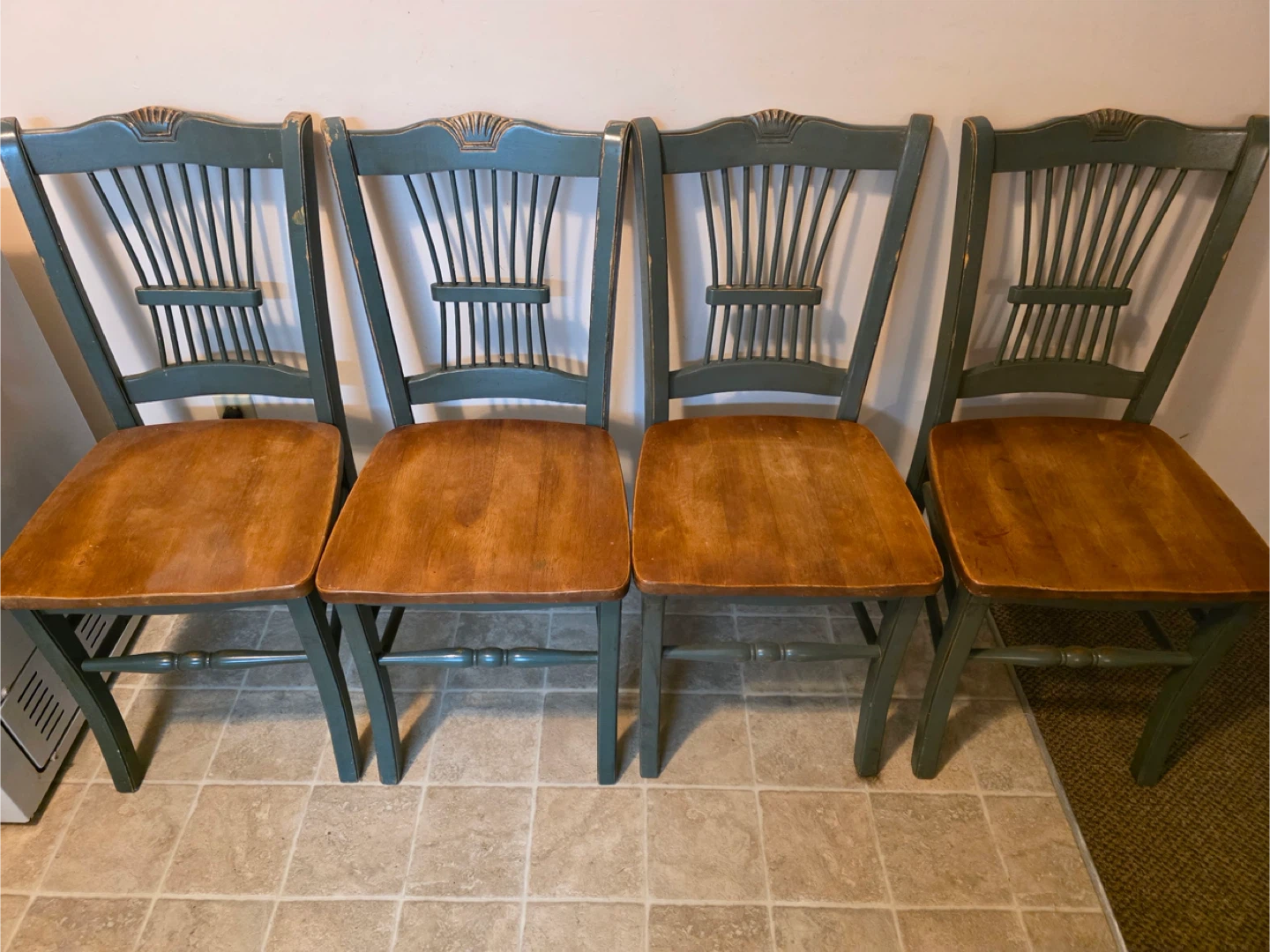Wooden Dining Table Set with 4 Chairs - photo 3