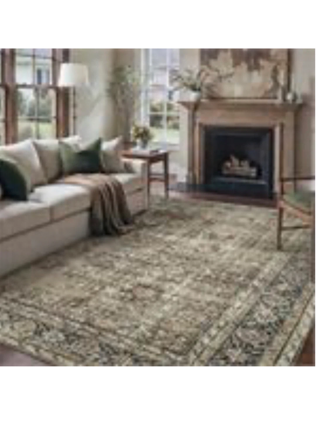 Vintage  Area Rug5x7Brown