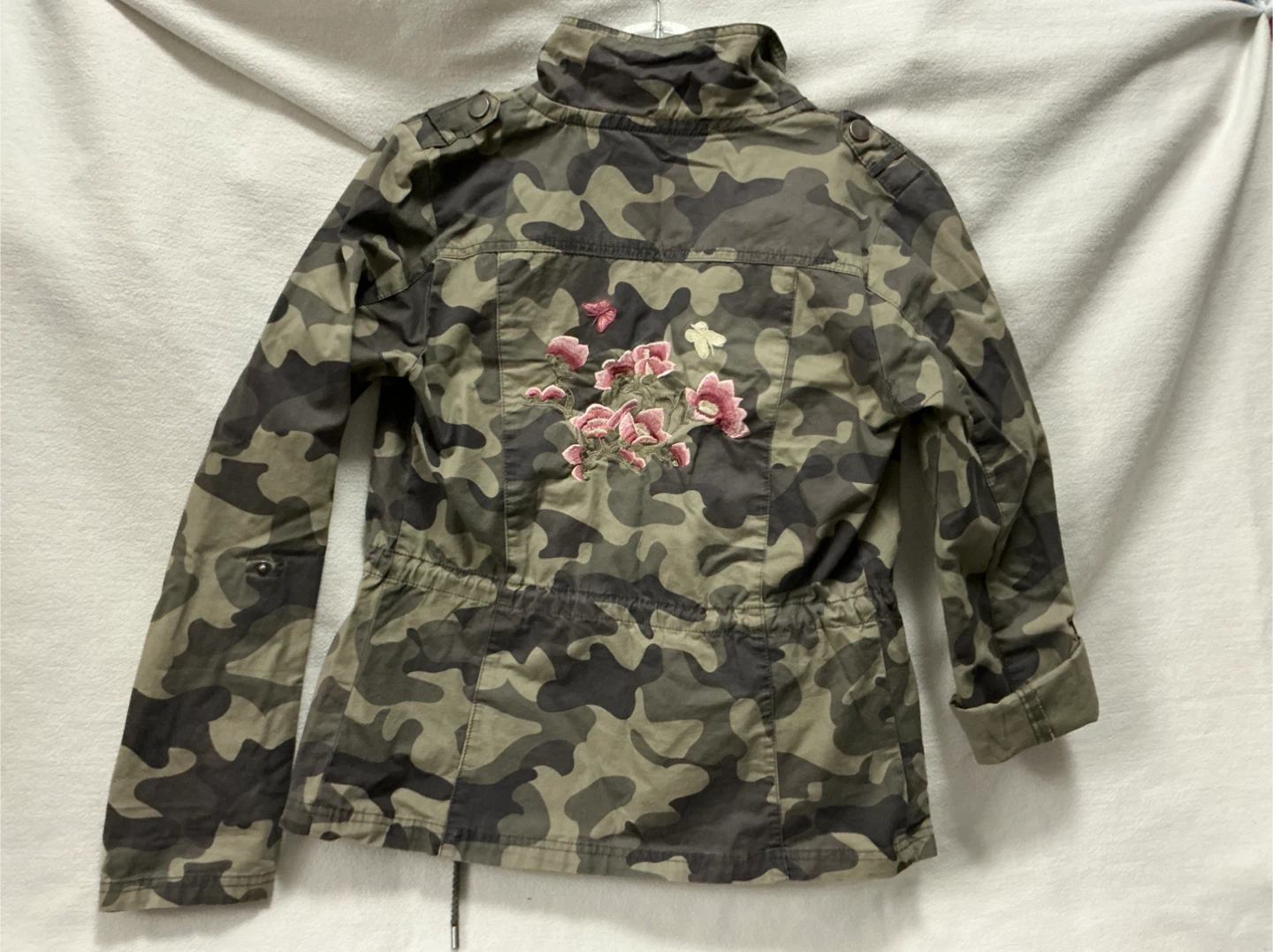 Ashley Camouflage utility jacket,pink flower - photo 4