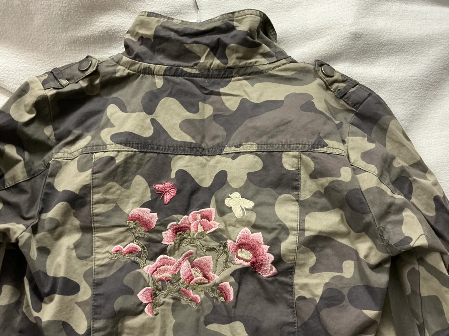 Ashley Camouflage utility jacket,pink flower - photo 5